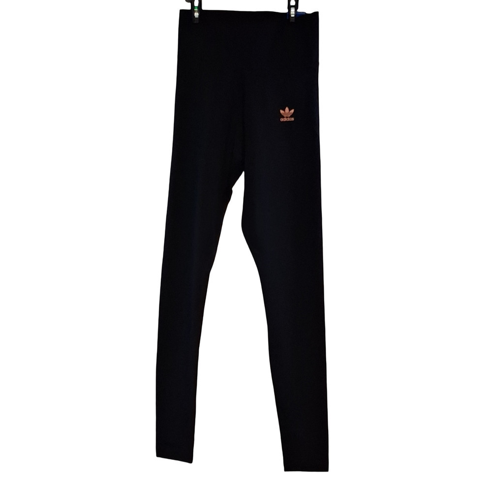Adidas Always Original Womens Leggings Black Logo Stretch Tight Pants Small New